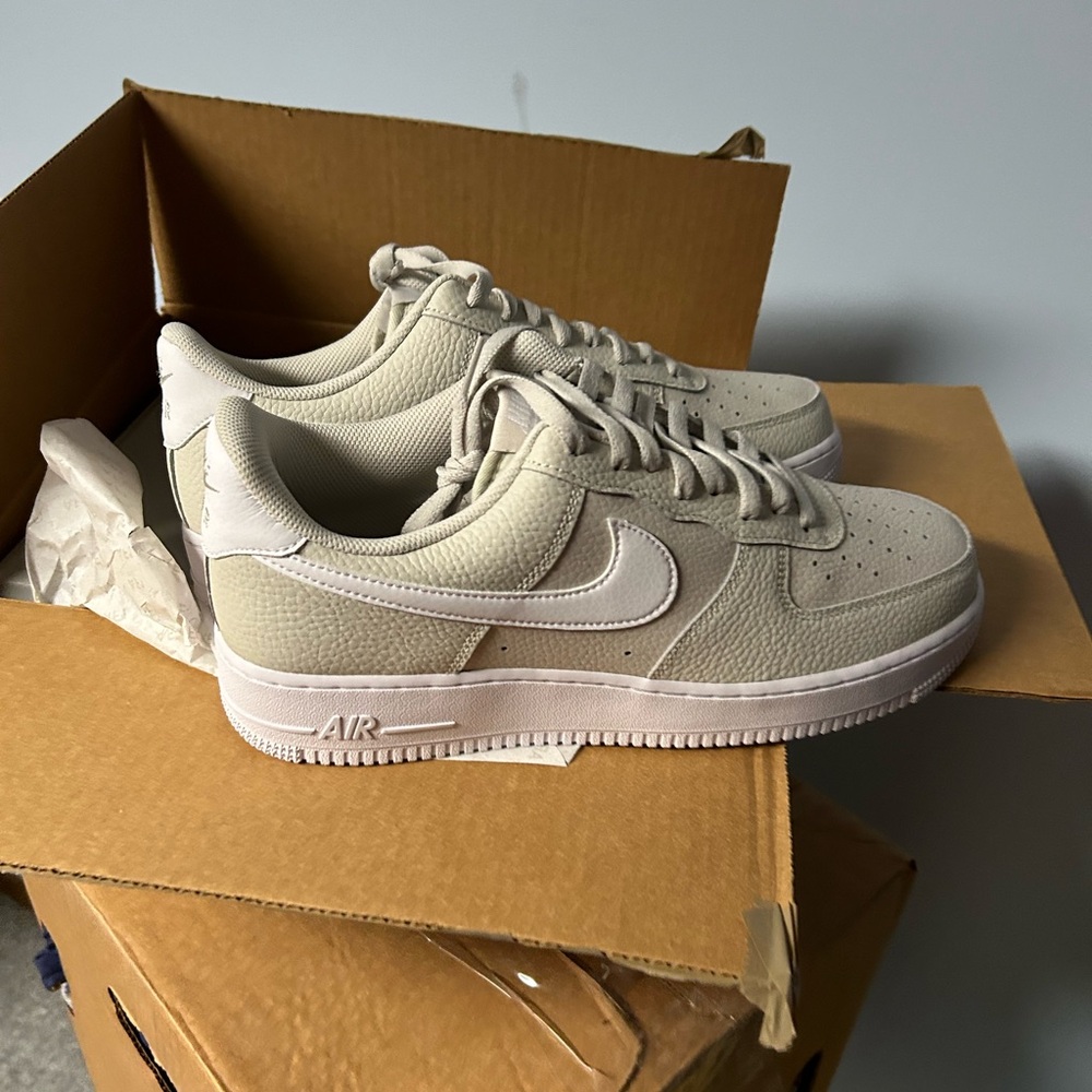 Nike Air Force 1 Cream:Beige /white Low size 12